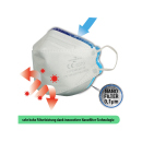 Mundschutz FFP2 3D Nanofilter, wei&szlig;; einzeln