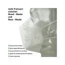 Mundschutz FFP2 3D Nanofilter, weiß; einzeln