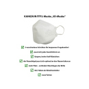 Mundschutz FFP2 3D Nanofilter, weiß; einzeln