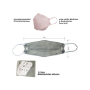 Mundschutz FFP2 3D Nanofilter, grau; einzeln