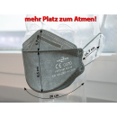 Mundschutz FFP2 3D Nanofilter, grau; einzeln