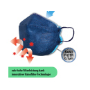 Mundschutz FFP2 3D Nanofilter, blau; einzeln