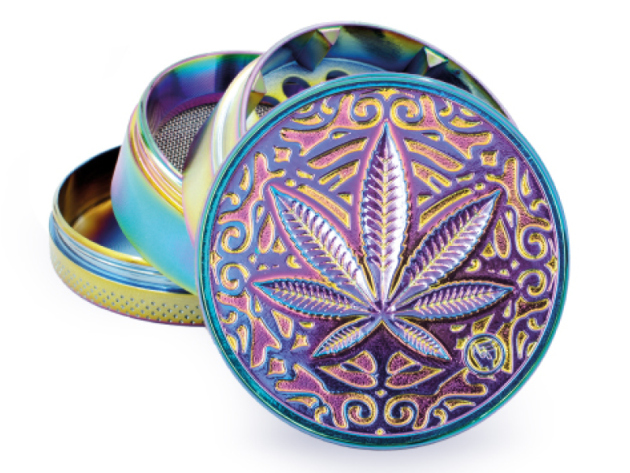 Grinder Icy "Trance Leaf" Metal, 4-tlg.: Ø 50 mm