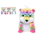 Pl&uuml;sch Regenbogen Hamster, 23 cm, 3-fach...