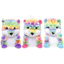 Pl&uuml;sch Regenbogen Hamster, 23 cm, 3-fach sortiert,...