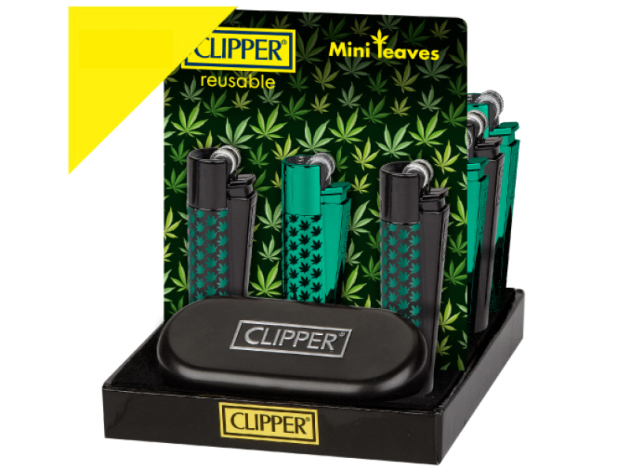 Clipper Metal Large MINI LEAVES, 12er Display