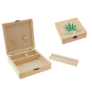 Grass Leaf Aufbewahrungsbox aus Holz