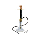 Shisha "Schwarz-Gold" 55 cm; 1 Schlauch