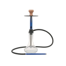 Shisha "Transparent-Metallicblau";...