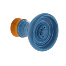 Shisha Kopf Keramik "Gelb-Blau"; H&ouml;he ca.9...