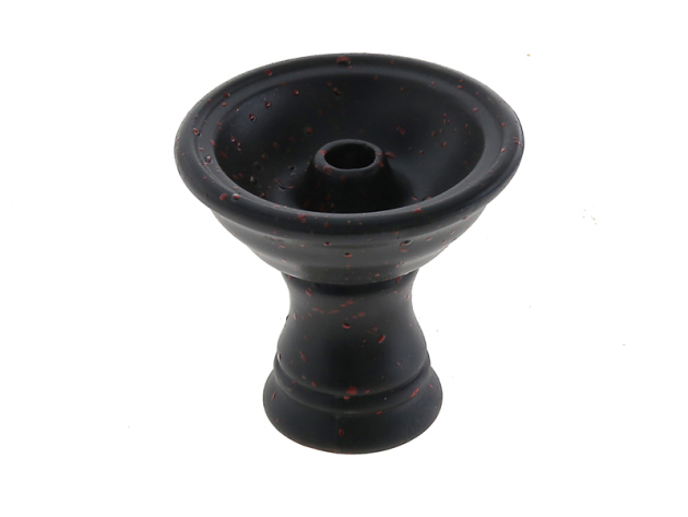 Shisha Kopf Keramik "Schwarz matt"; Höhe ca. 8,5 cm; Ø 8,5 cm