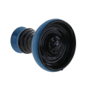 Shisha Kopf Keramik "Schwarz-Blau"; H&ouml;he...