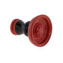 Shisha Kopf Keramik "Rot &amp; Schwarz";...