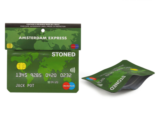 Geruchssichere Taschen "Credit Card" 85x55 mm, 10er Display