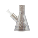 Glasbong "Zig Zag " grau, Höhe 32 cm, Ø 40 mm