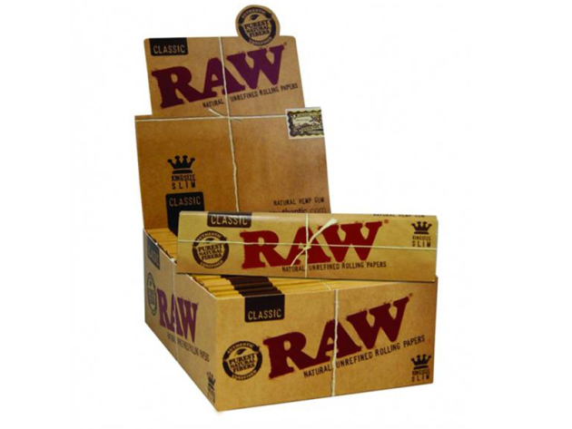 RAW Classic King Size Slim, 50 Hefte je 32 Blatt