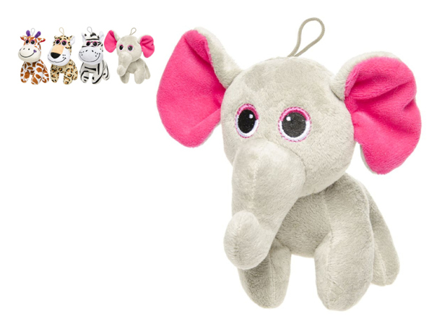 Plüsch Wilde Tiere, ca. 16 cm, 4-fach sortiert, einzeln