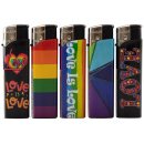 Elektrofeuerzeuge "Love/Rainbow", 50er...