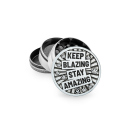 Grinder "Keep Blazing" Metal, 4-tlg.:...