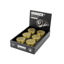 Grinder Gold "Leaf Pattern" Metal, 4-tlg.:...