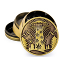 Grinder Gold "420 Aliens Ufo" Metal,...