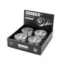 Grinder Silber "420 Aliens Ufo" Metal, 4-tlg.:...