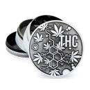 Grinder Silber "THC Molecule" Metal, 4-tlg.:...
