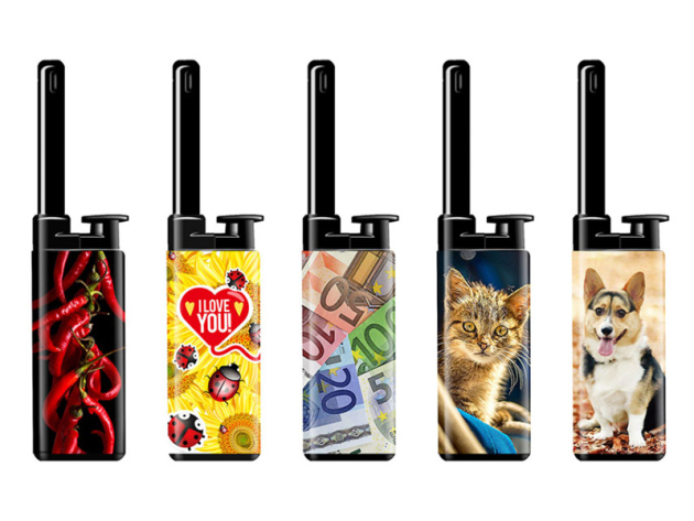 Rod Lighters Mini "Glitzer Diamant" 24p display