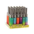 Clipper Mini Stabfeuerzeug TUBE METALLIC GRADIENT, 24er...