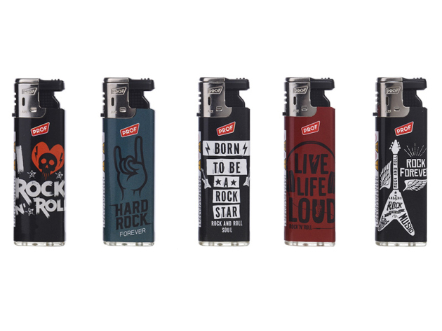 Sturmfeuerzeuge "Hard Rock" SlideCap, 50er Display