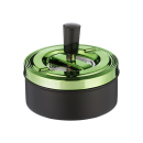 Drehaschenbecher "grün-metallic" Zylinder,...