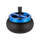 Drehaschenbecher "blau-metallic" Kugel,...