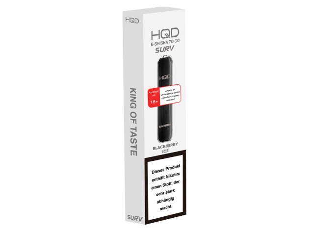 HQD SURV - Blackberry Ice (Brombeeren) - Einweg E-Shisha - 18 mg - 600 Züge