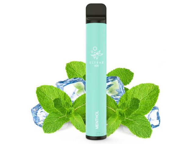 ELFBAR 600 - "Menthol" (Menthol) - E-Shisha - ohne Nikotin - 600 Züge
