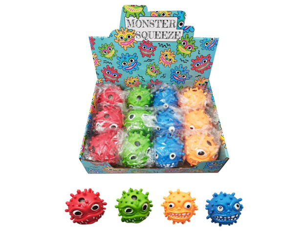 Quetschbälle Monster, Ø 7 cm; 12er Display