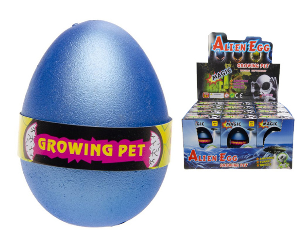 Magische Eier "Alien"  Magic Growing Egg Alien; 12er Display