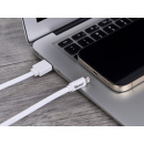 Tekmee Ladekabel USB auf Lightning,1m, weiß