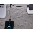 Tekmee Ladekabel USB auf USB-C, 3m, schwarz