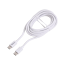Tekmee Ladekabel USB-C auf USB-C, 2m, wei&szlig;