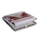 Zigarettenetui "VW Bulli" für 20 Zig., mit Gummiband, farbl. sort. 8er Display