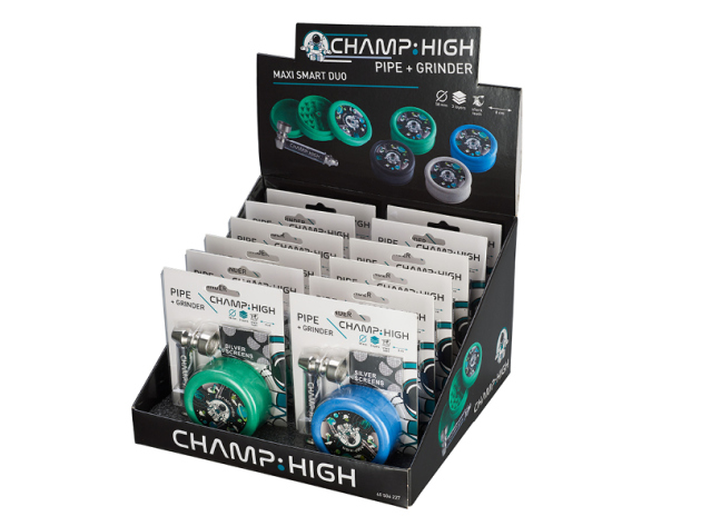 Handpfeifen-Set "Astronaut", mit Grinder und Ersatzsieben; 12er Display