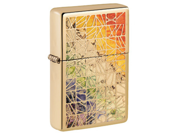 Zippo Feuerzeug - Patterns (Vintage High Polish Brass Fusion)*