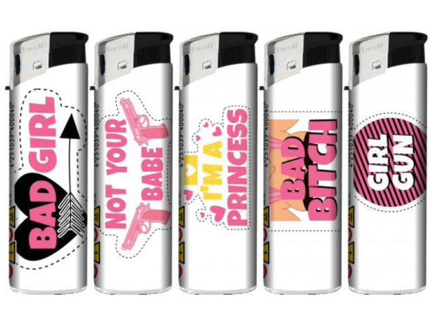 Elektrofeuerzeuge "Girl Gun", 50er Display