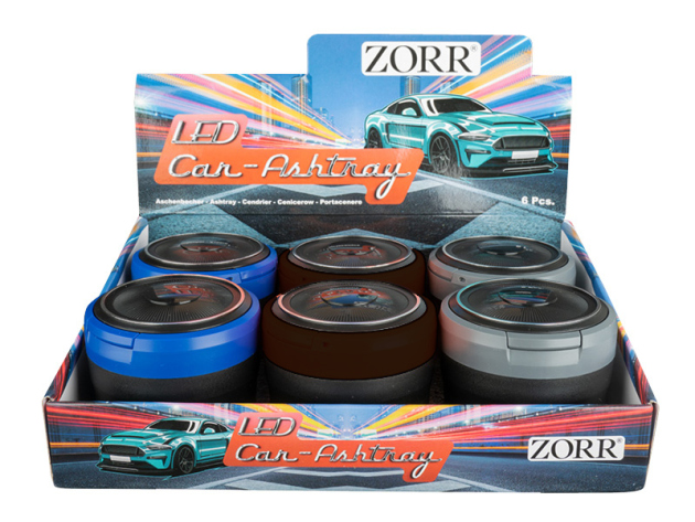 Autoaschenbecher LED, 6er Display