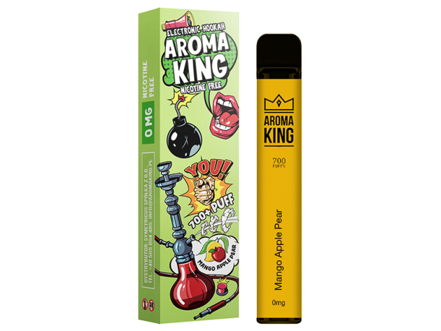 Aroma King - "Mango Apple Pear" (Mango, Apfel, Birne) - E-Shisha - ohne Nikotin - ca. 700 Züge