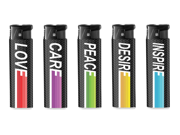 Sturmfeuerzeuge "Reifenlabel" 50er Display