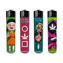 Reibradfeuerzeuge "Weed Game" 24er Display