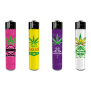 Reibradfeuerzeuge "Weed" 24er Display