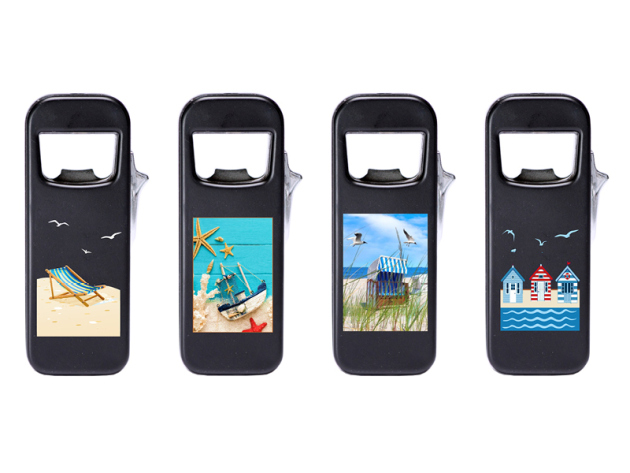 Elektrofeuerzeuge "Maritim" mit Flaschenöffner, 13er Display