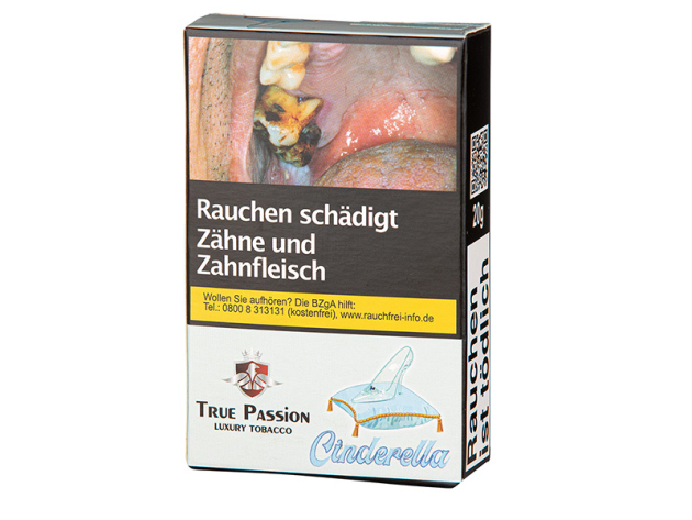 True Passion Tobacco - Cinderella (Wasser- u. Honigmelone, Maracuja) - 20g